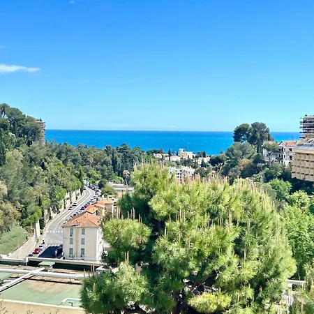 Luxe - 3 Pieces Avec Vue Mer, Piscine Et Tennis * Nizza
